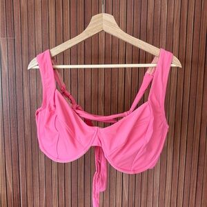 J. Crew Bright Bubblegum Pink Bikini Top